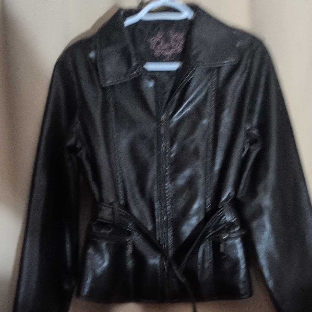 Deb Women's Black Leather Jacket